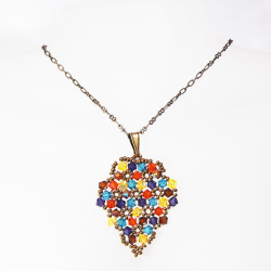 Pendant 65cm - Xochitl Grapes-Bronze Chain - Pendant 65cm - Laiton bronze